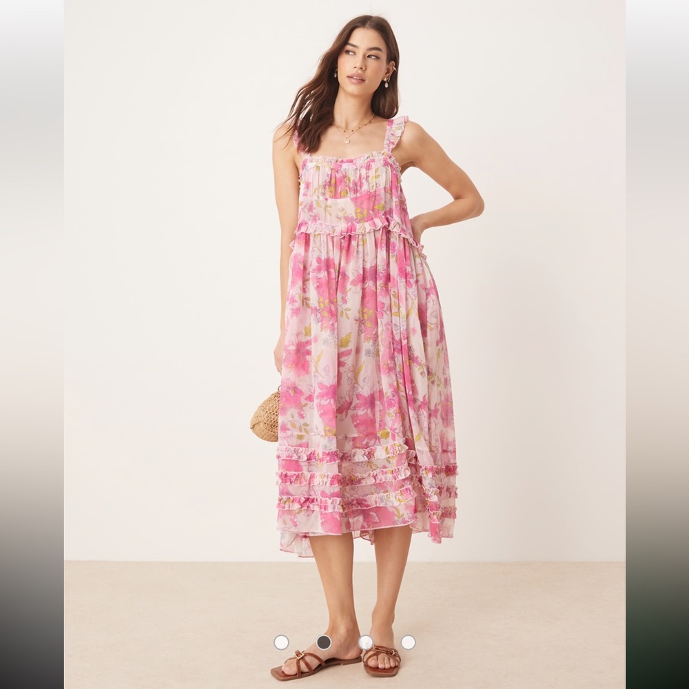 free people Moon Phase Printed Midi Dress - Picture 2 of 7